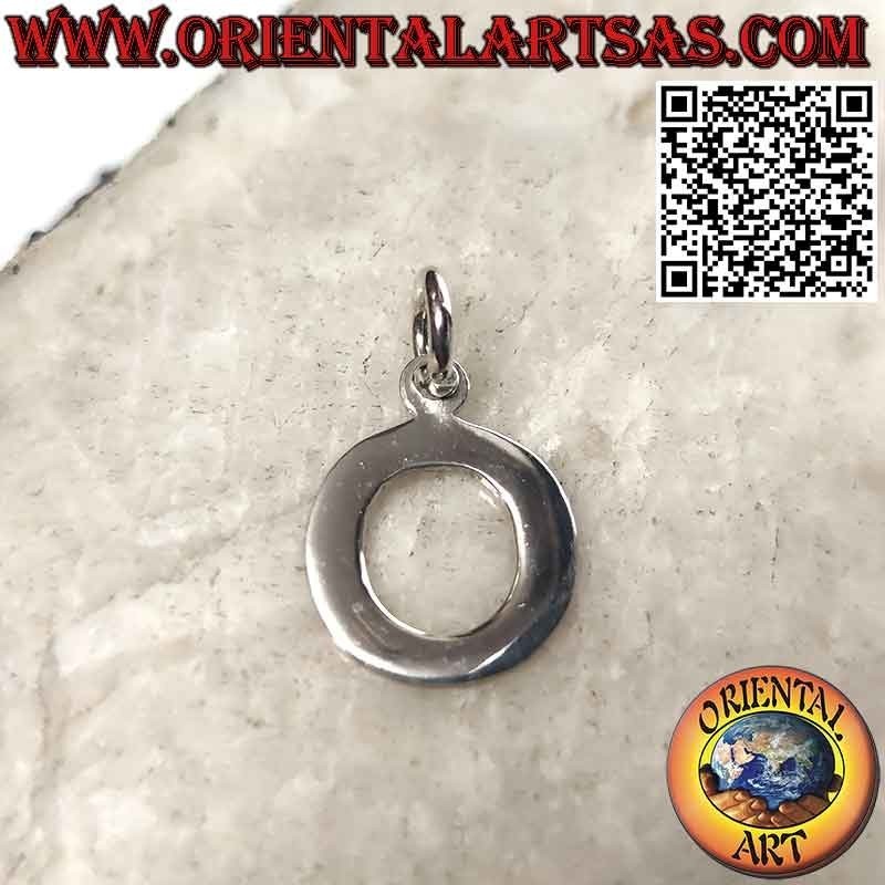 Silver pendant, letter / initial in capital letters (12x1)