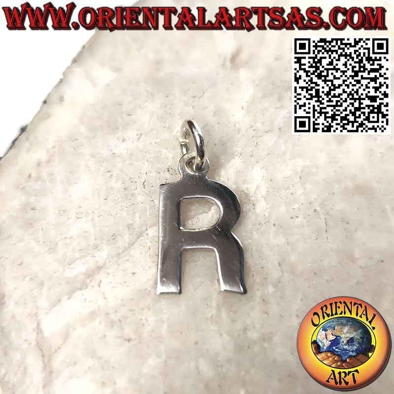 Pendentif en argent, lettre / initiale en majuscules (12x1)