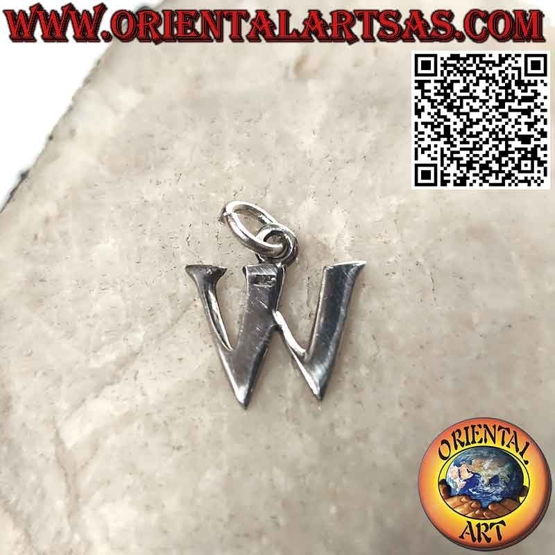 Colgante de plata, letra/inicial en mayúsculas (12x1)