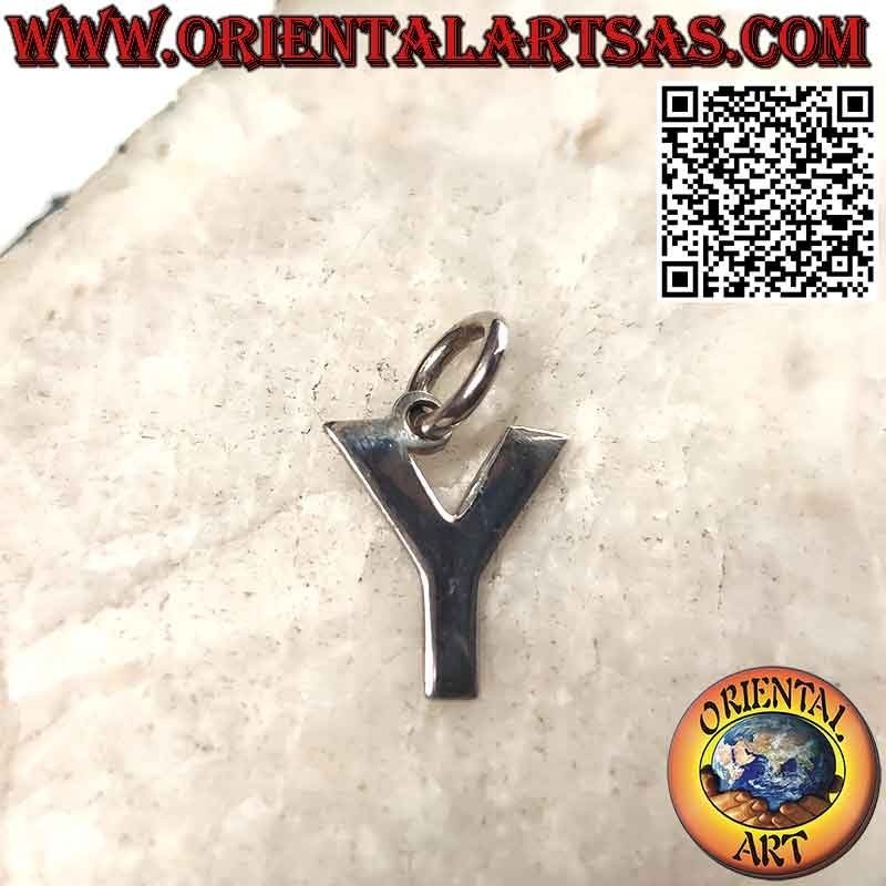 Pendentif en argent, lettre / initiale en majuscules (12x1)