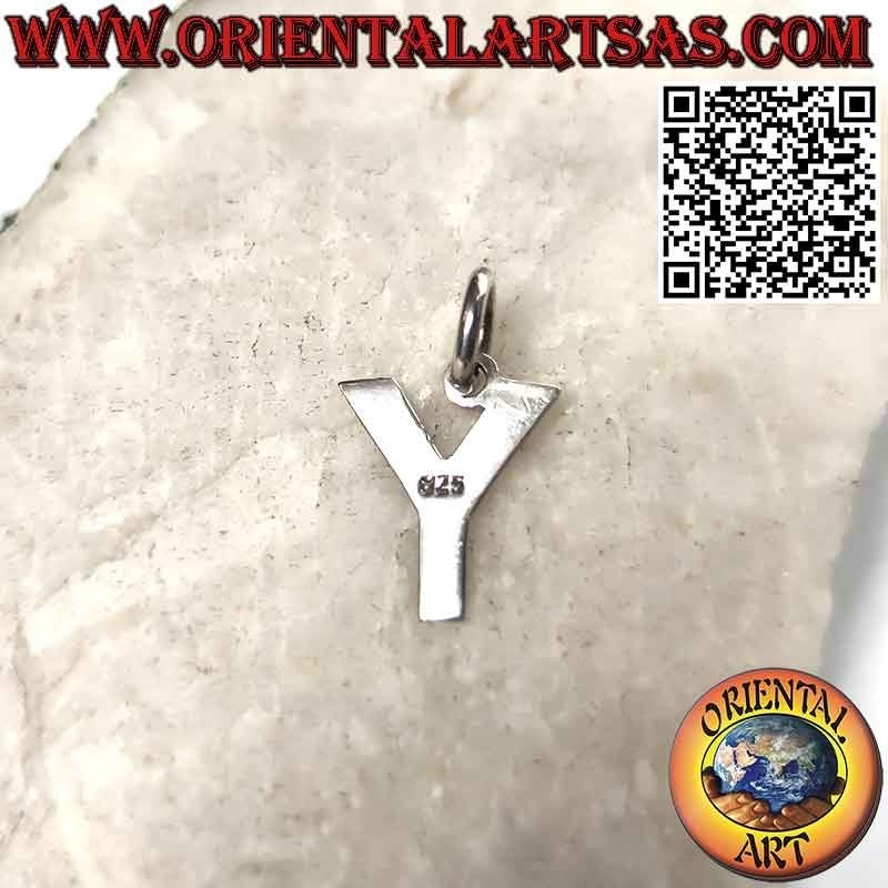 Colgante de plata, letra/inicial en mayúsculas (12x1)