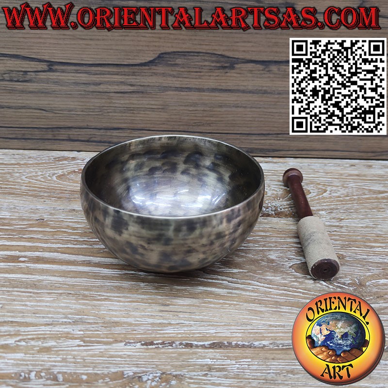 Campana Tibetana Buddhista 22 Cm - Handmade In Nepal Con Bastone - Foto 5