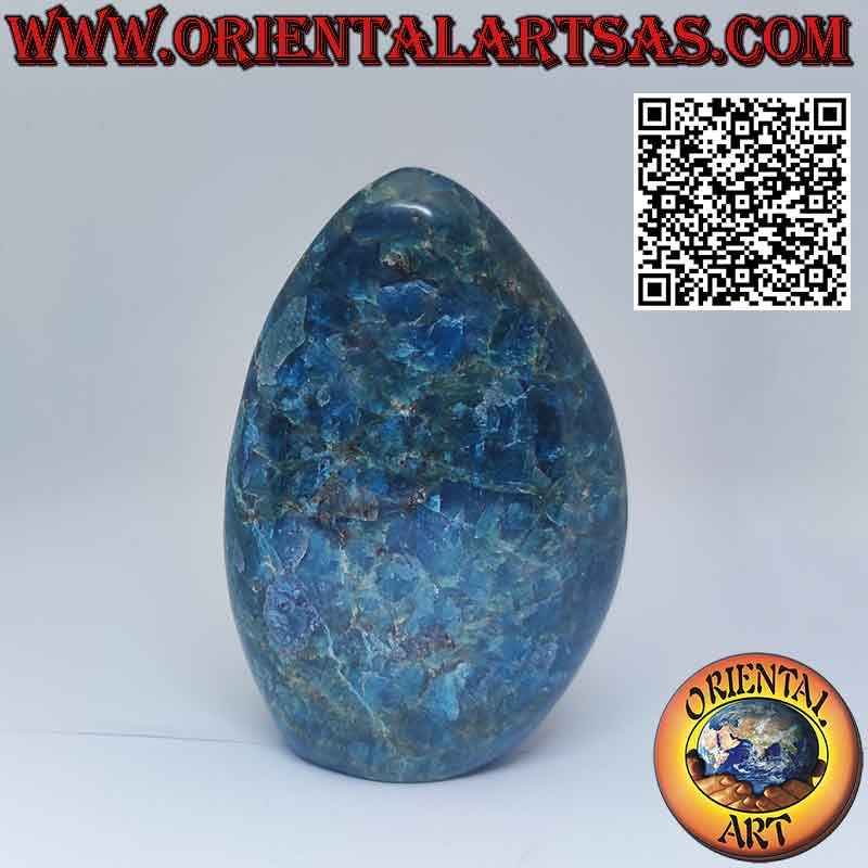 Monolithe d'apatite en forme de fer de lance, 13 cm, 770 g.