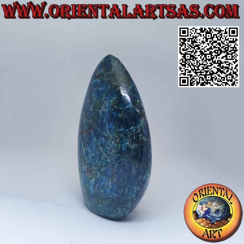 Monolite di apatite a forma di punta di lancia di 13 cm da 770gr.