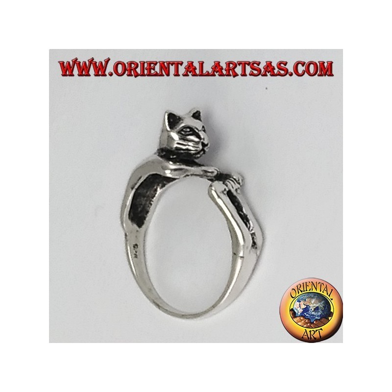 Silver ring the cat