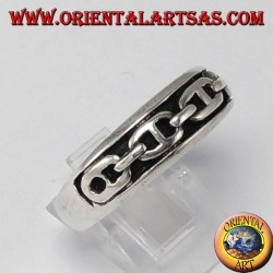 registro Anillo de plata con cadena de alivio