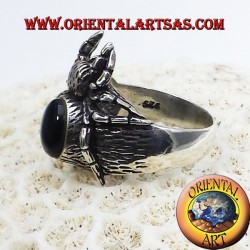 Anello Ragno con onice in argento Tarantola
