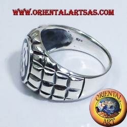 anello in argento con simbolo del dollaro