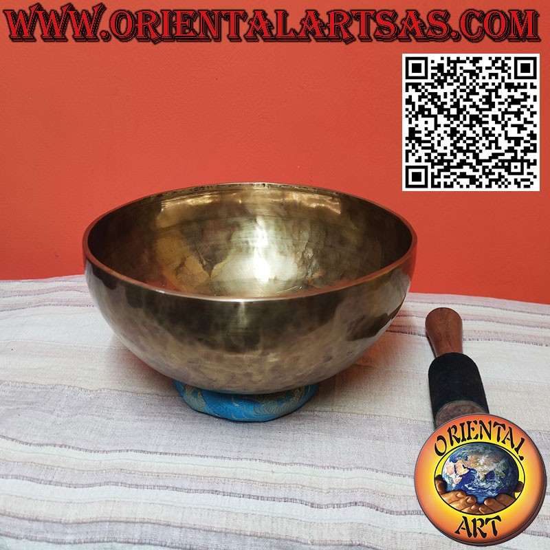 Cloche tibétaine 32 cm Ø, hz 98, poids 2830g complète avec battant
