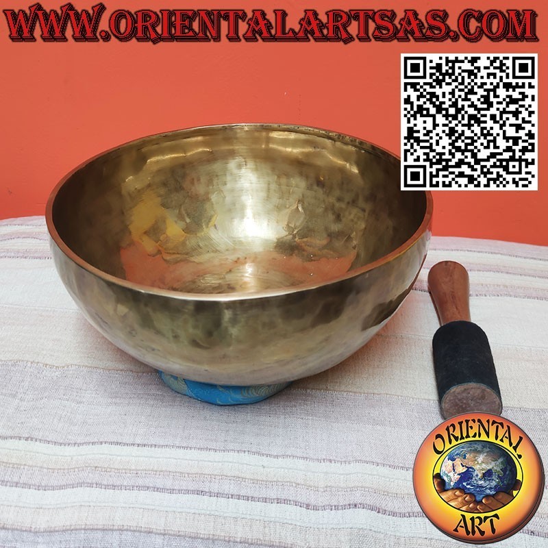 Cloche tibétaine 32 cm Ø, hz 98, poids 2830g complète avec battant