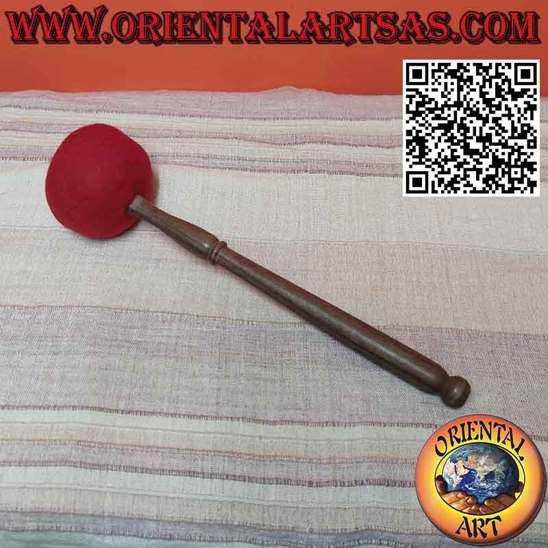 Filzklöppel mit Holzgriff für tibetische Glocken oder Gongs L