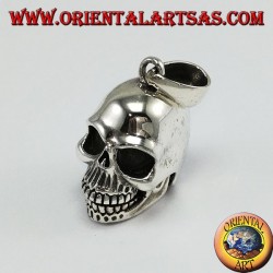 Silver pendant Skull with movable mandible