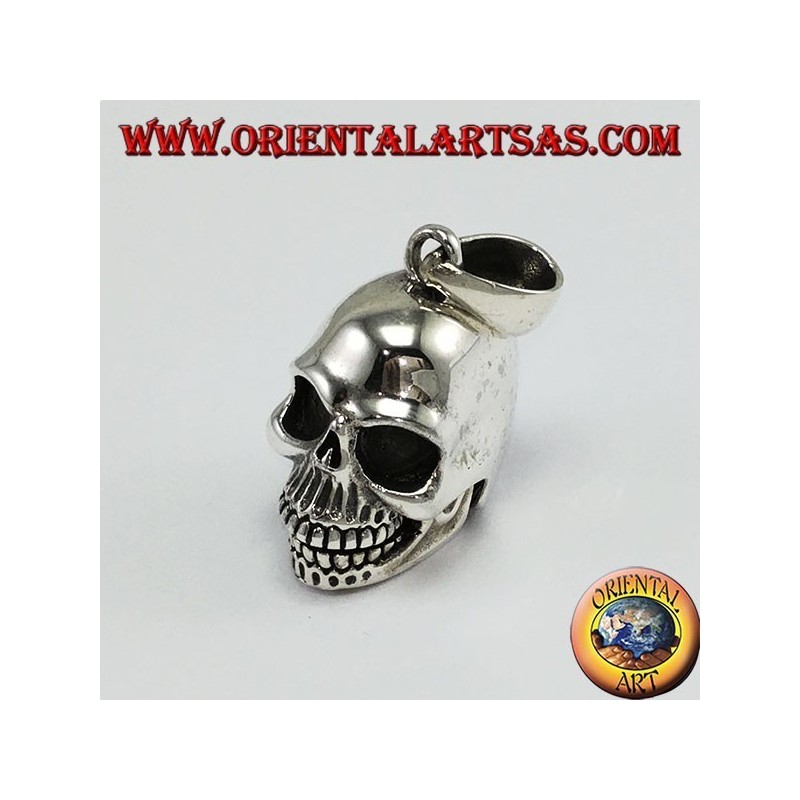 Silver pendant Skull with movable mandible