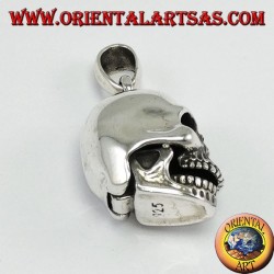 Silver pendant Skull with movable mandible