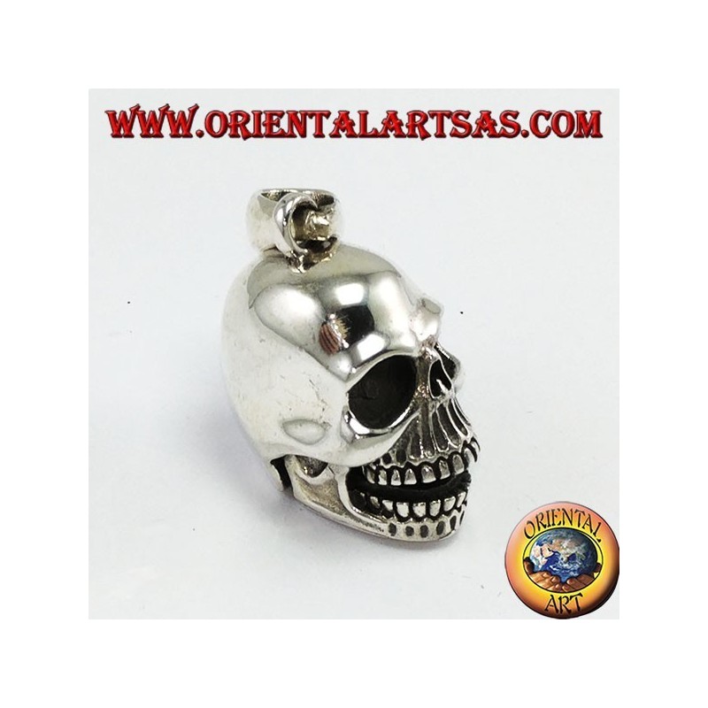 Silver pendant Skull with movable mandible