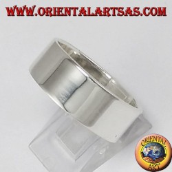 Silberring, Flachband 8 mm.