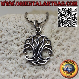 Ciondolo in argento, Yggdrasil (albero della vita), intreccio infinito