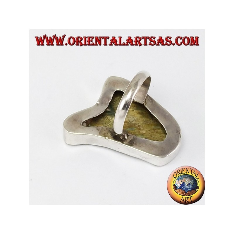 Bague en argent avec perle de nacre