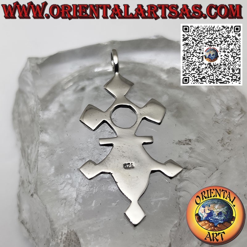 Silver pendant the Tuareg cross of Agadez, protection and prosperity