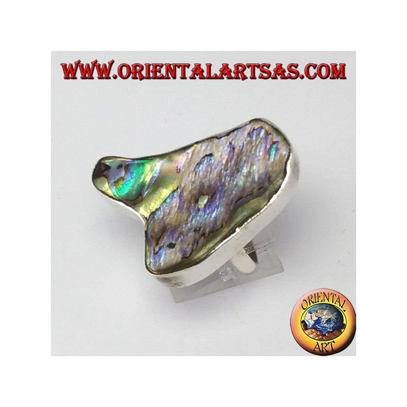 Bague en argent avec perle de nacre