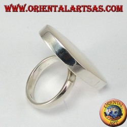 Anillo de plata con nácar (grande)