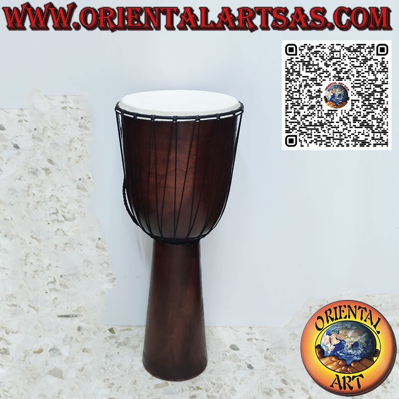 Tamburo Bongo djembé da 70 cm. in legno di mogano con pelle di capra