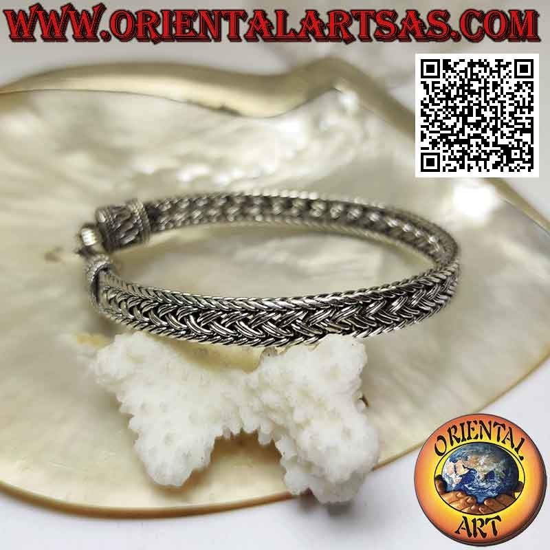 Bracciale Argento 925 Doppia Treccia Serpentina | Oriental Art