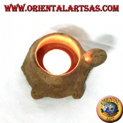 Candle holder in turtle terracotta