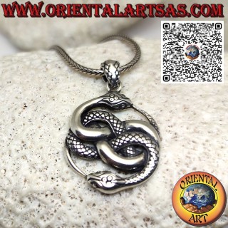 Silberner Anhänger von Auryn. Talisman mit magischer Kraft für den Träger