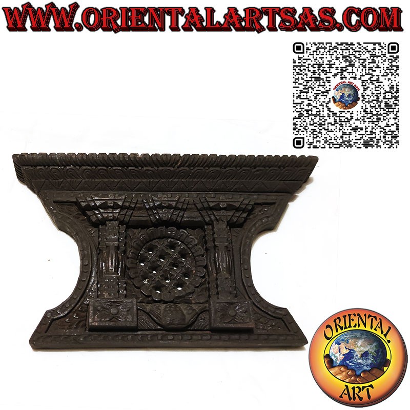 Reproduction ancienne de fenêtre népalaise de Bhaktapur en palissandre