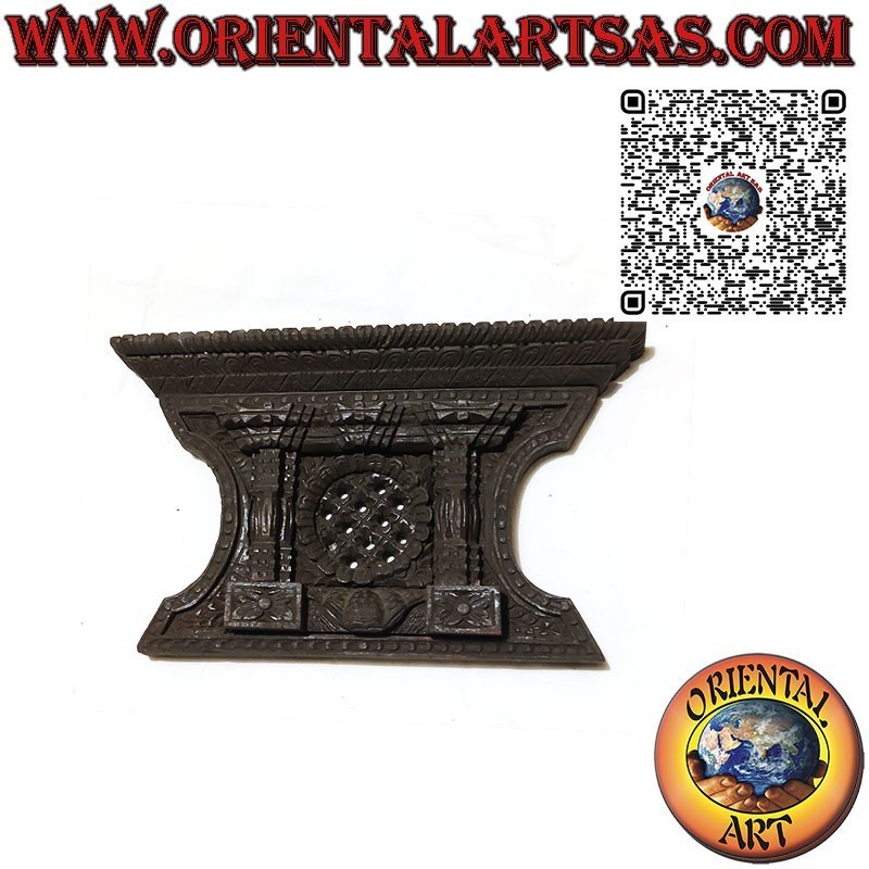Ancient reproduction of Nepalese window from Bhaktapur in rosewood