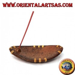 Quemar incienso, terracota elíptica