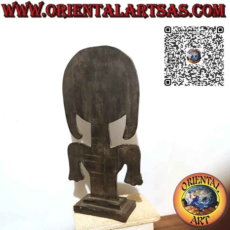 Papua-Totem, das eine alte, primitive Ahnengottheit darstellt