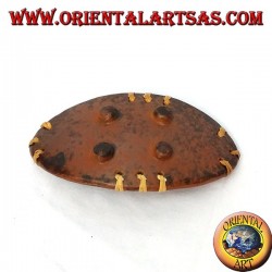 Burn incense, elliptical in terracotta