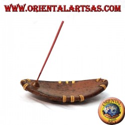 Quemar incienso, terracota elíptica