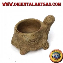 Candle holder in turtle terracotta