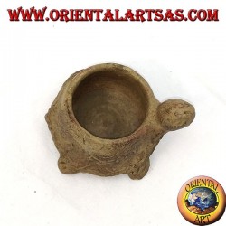 Candle holder in turtle terracotta