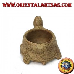 Candle holder in turtle terracotta