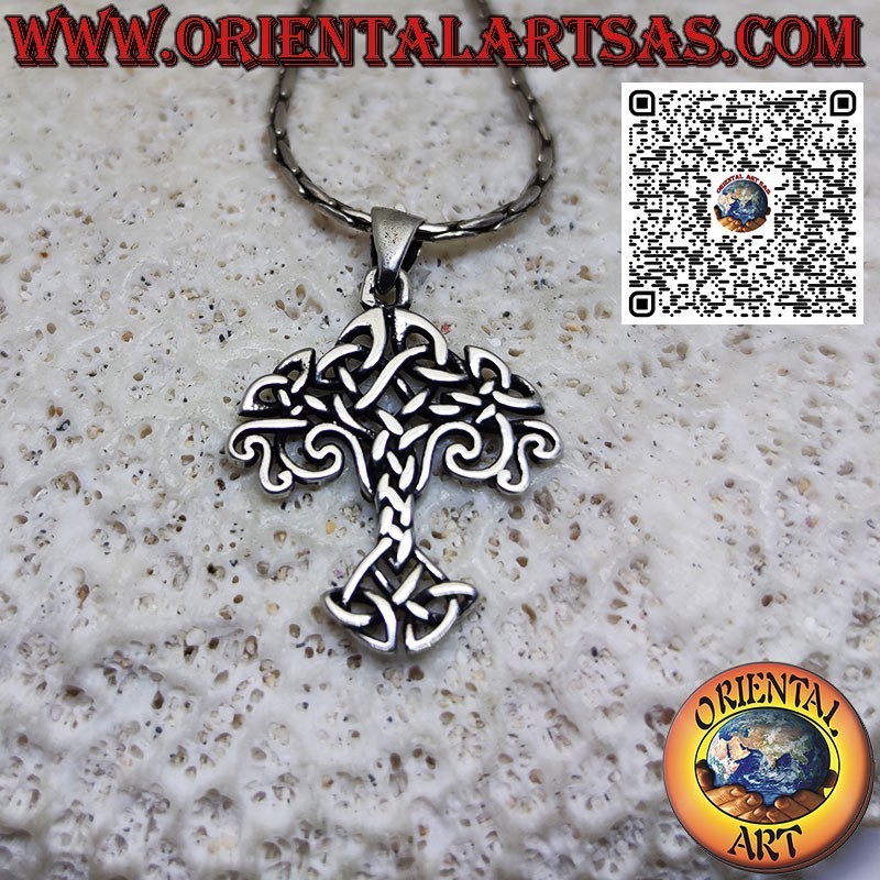 Silberanhänger, Yggdrasil (Baum des Lebens) mit Tyrone-Knoten