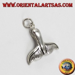 Silver pendant whale tail