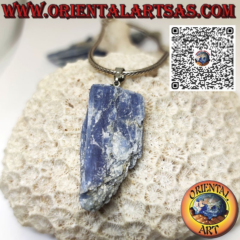 Cianita Azul Natural En Bruto | Colgante Hipoalergénico