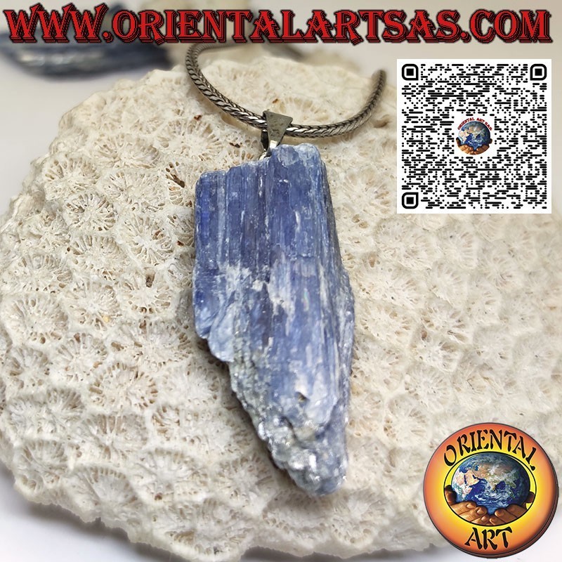 Cianita Azul Natural En Bruto | Colgante Hipoalergénico