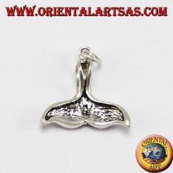 Silver pendant whale tail