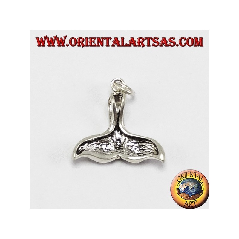 Silver pendant whale tail