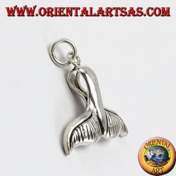 Pendentif d'argent de queue de baleine