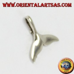 Colgante de plata, cola de ballena Pequeño