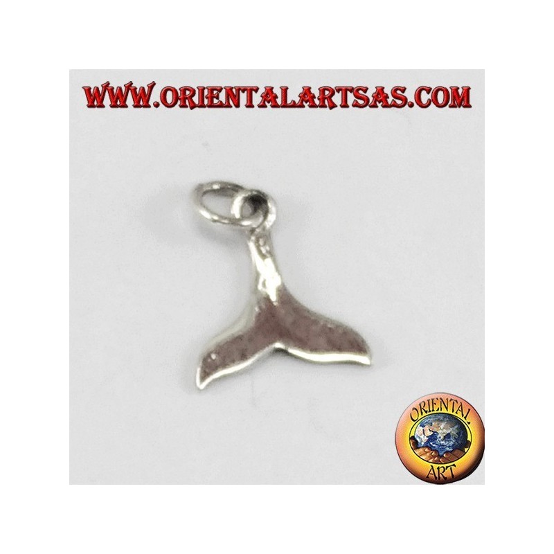 de petit pendentif en argent, queue de baleine