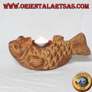 Candlestick poisson dans Terre cuite