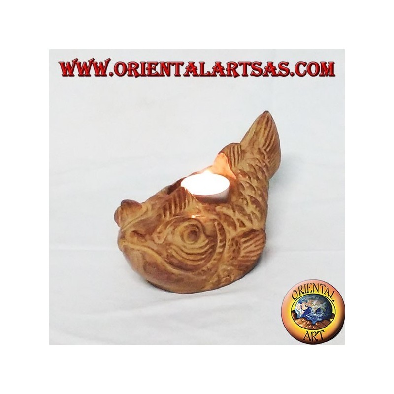 Pesce Candeliere in terracotta