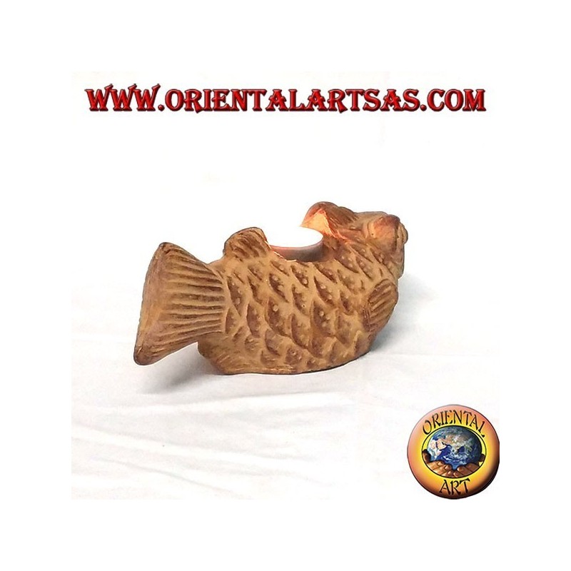 Pesce Candeliere in terracotta